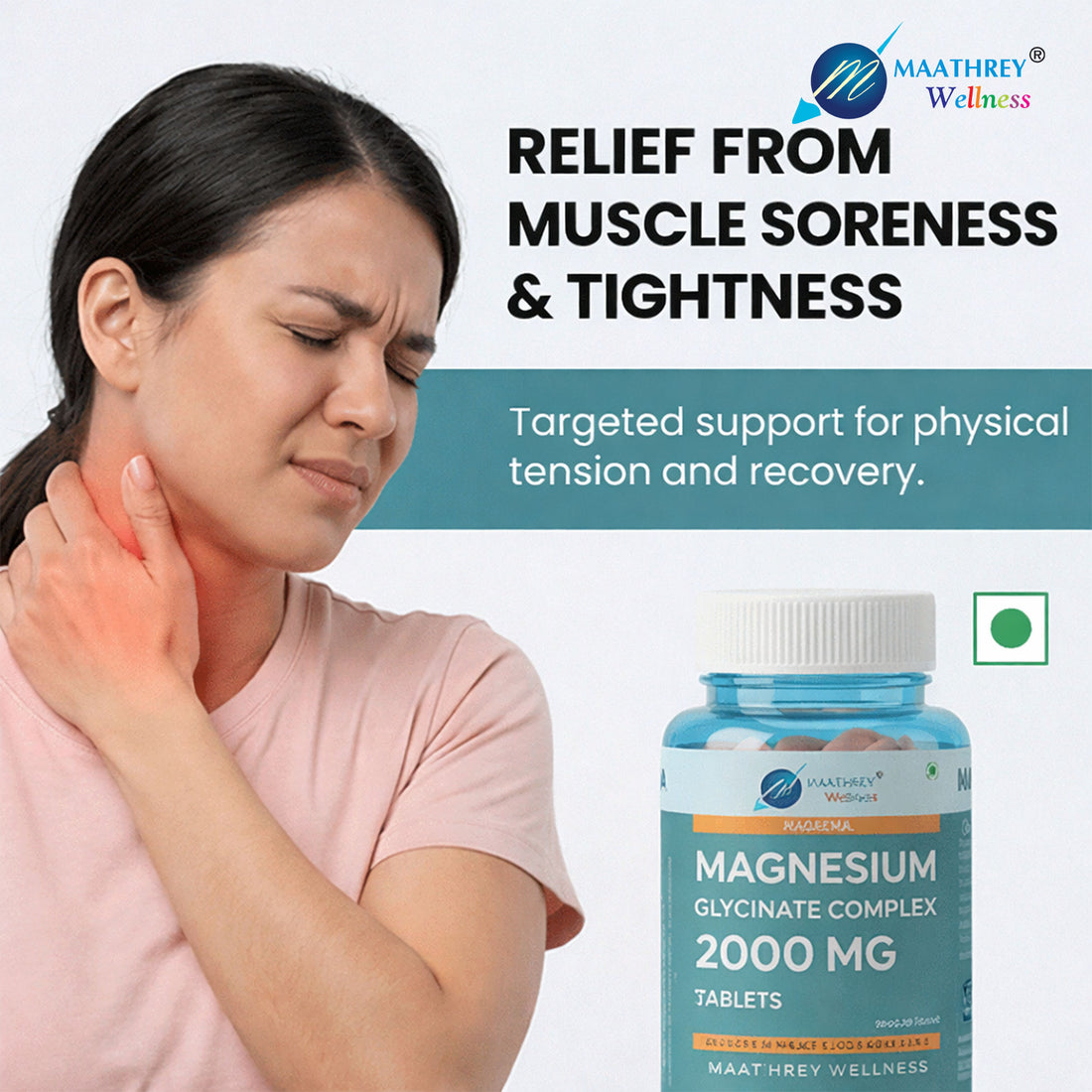 Magnesium Glycinate Tablets – For Sleep & Muscle Recovery