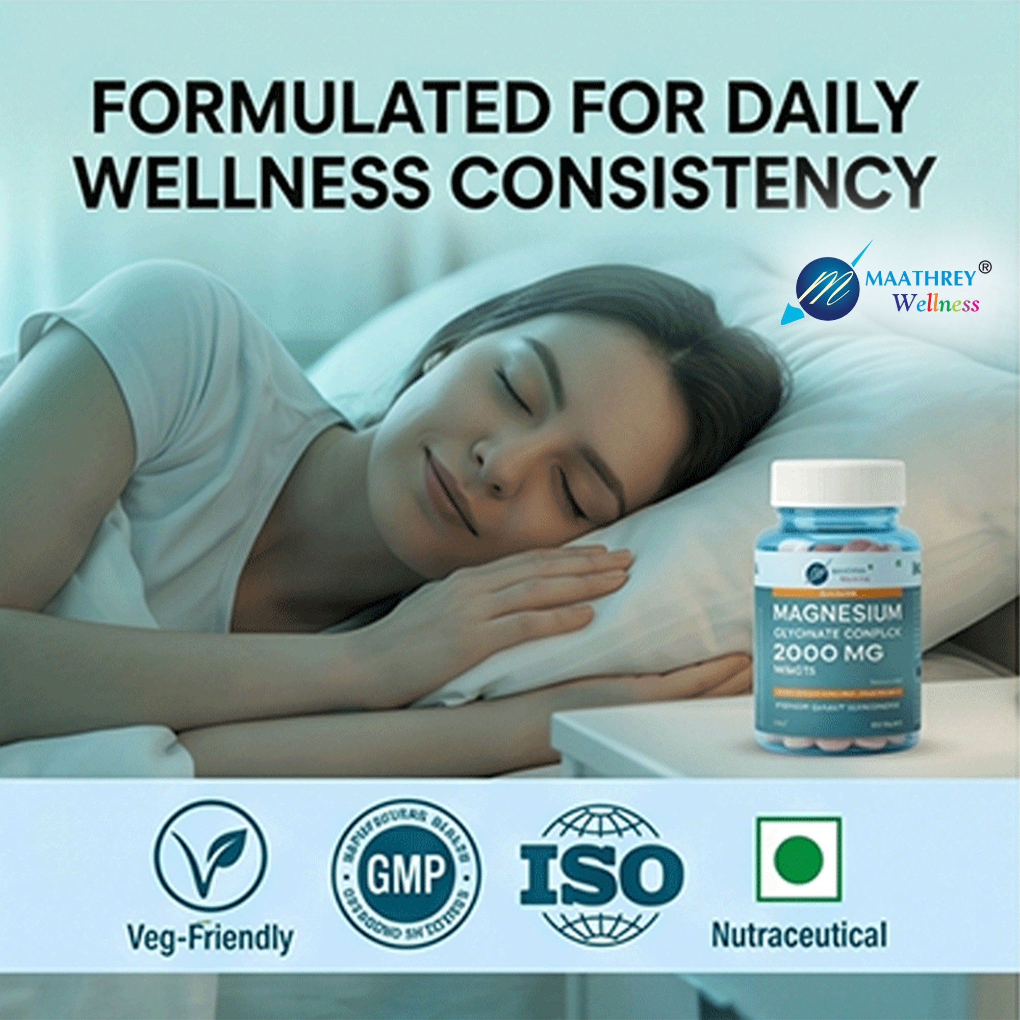 Magnesium Glycinate Tablets – For Sleep & Muscle Recovery