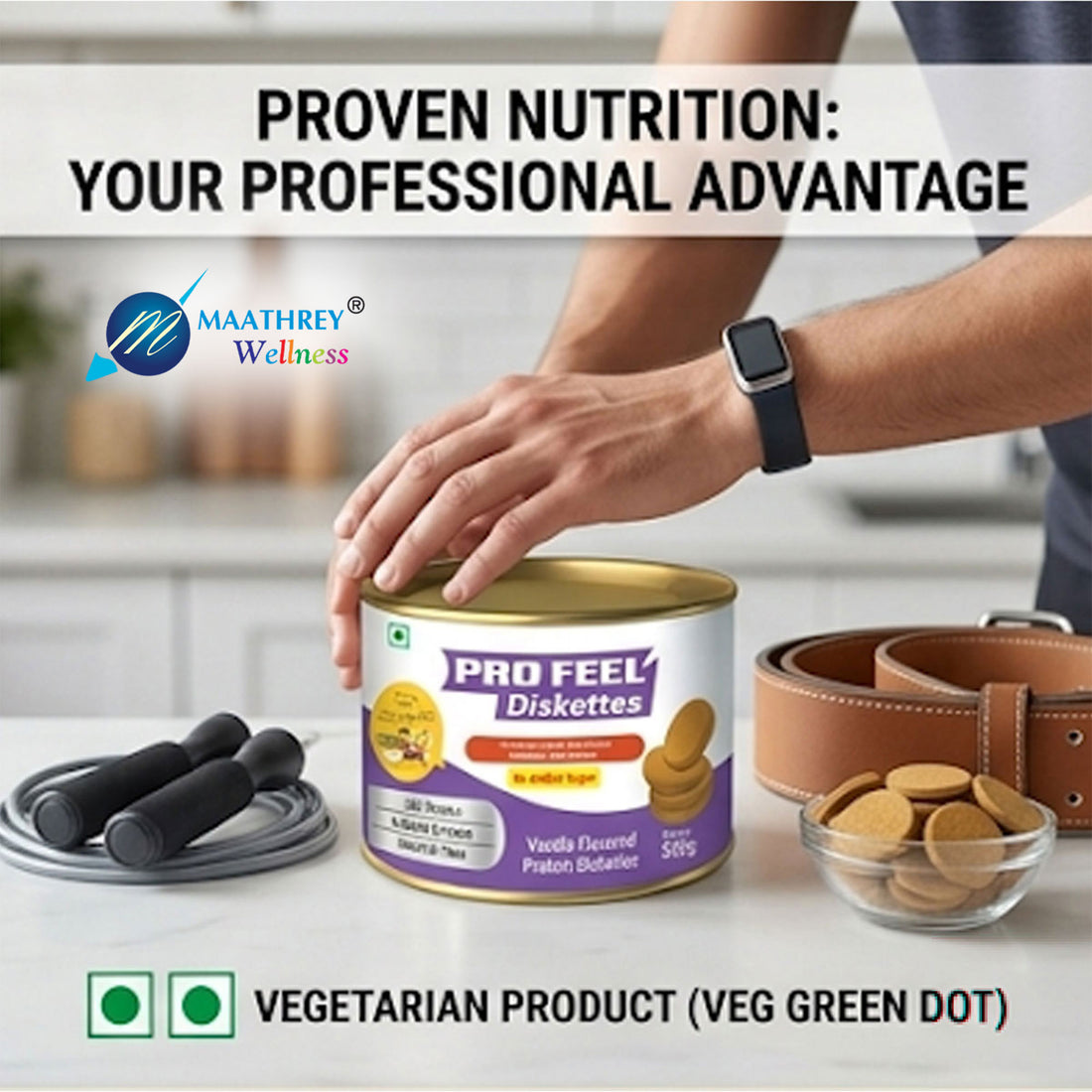 Pro Feel Diskettes – High Protein Snack with No Added Sugar