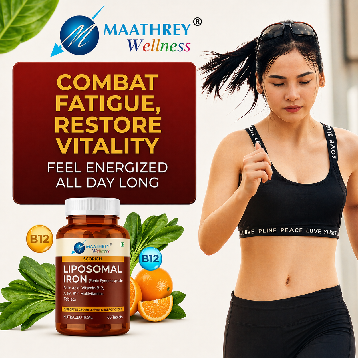 Scorich Liposomal Iron Tablets – For Blood Health & Energy Support