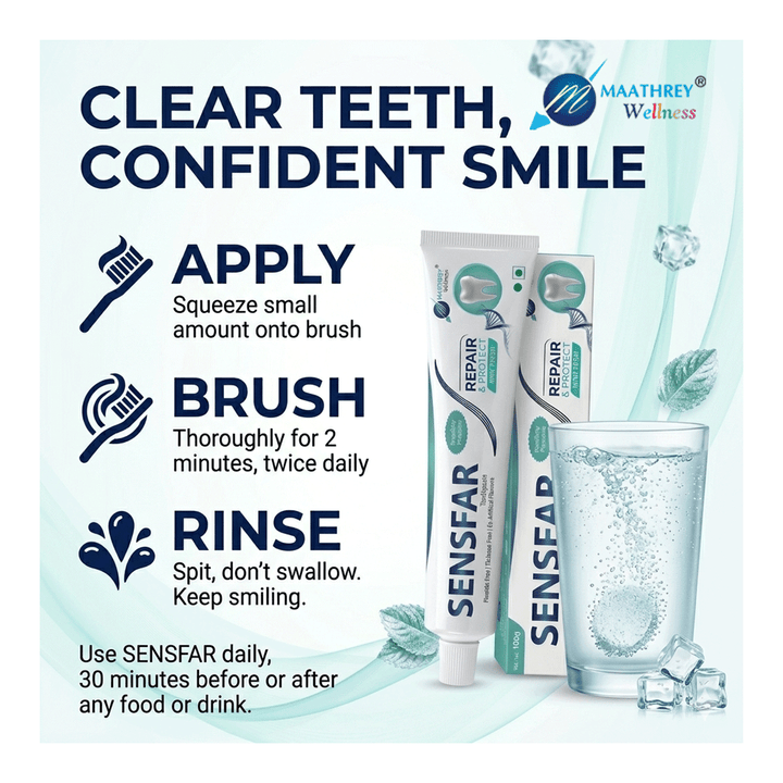Sensfar Toothpaste – For Sensitive Teeth & Gum Protection