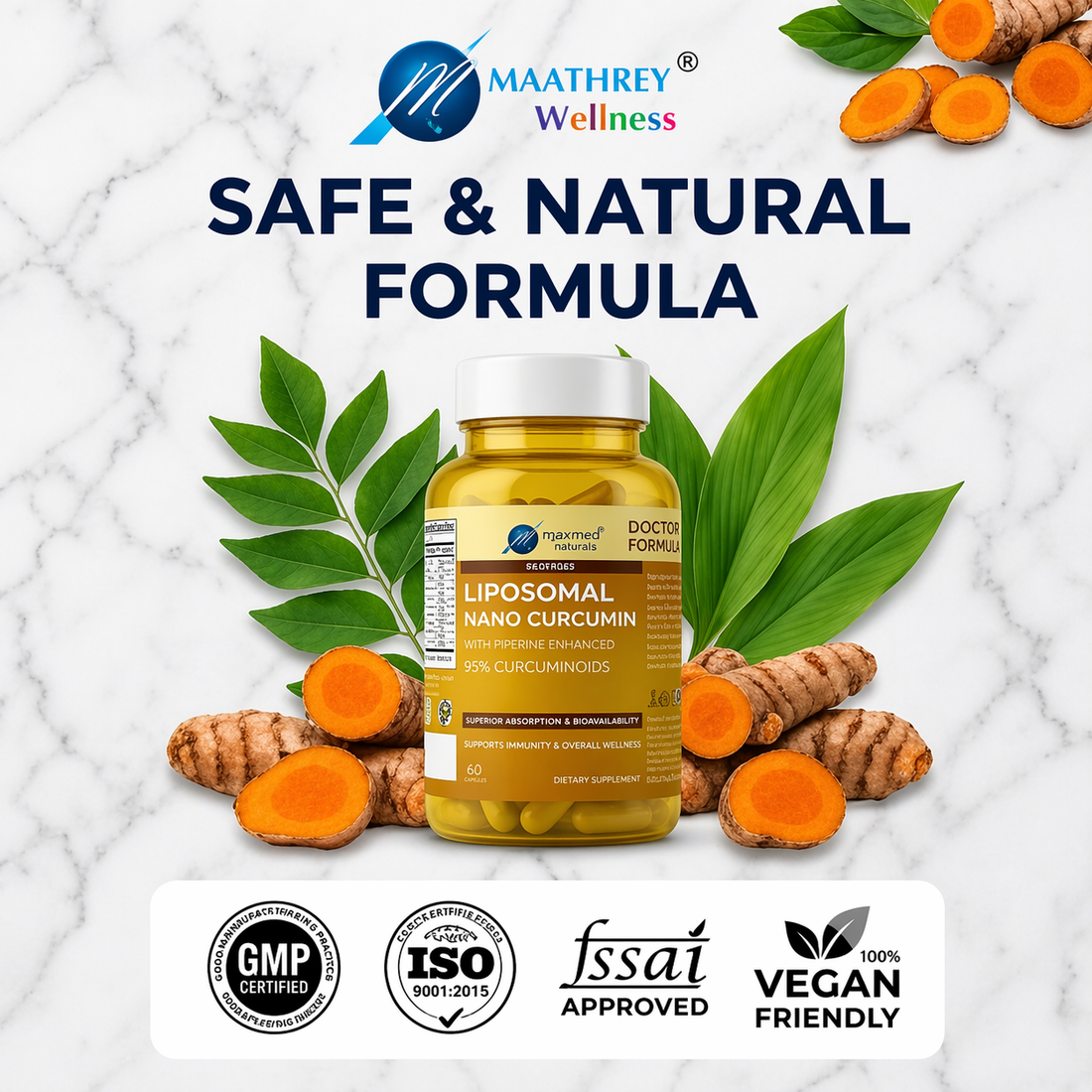 Curpep Liposomal Nano Curcumin Capsules – For Immunity & Antioxidant Support