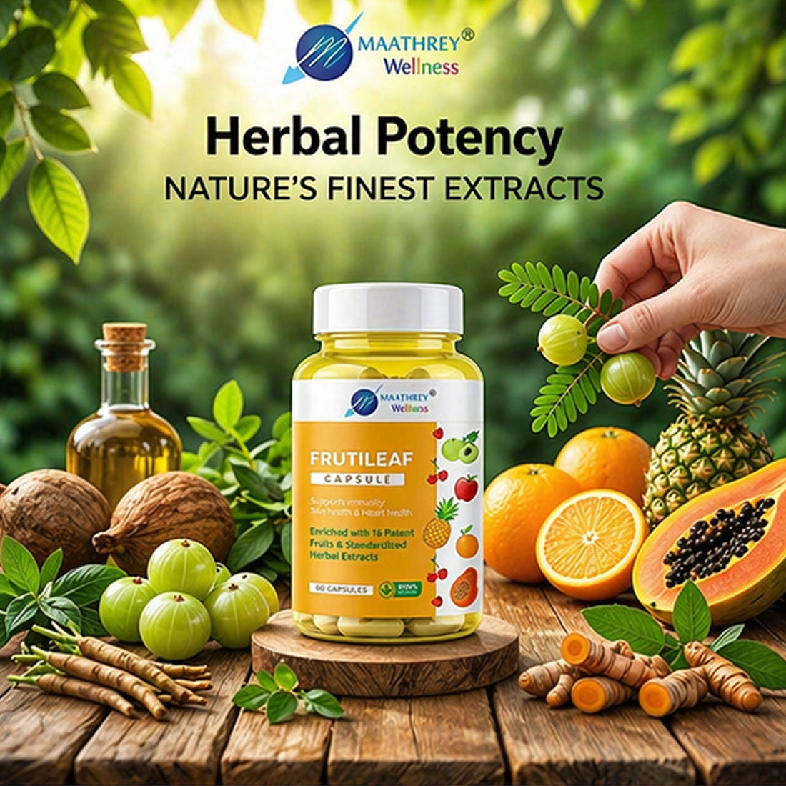 Frutileaf Capsules – Multivitamin with Fruits & Herbal Extracts