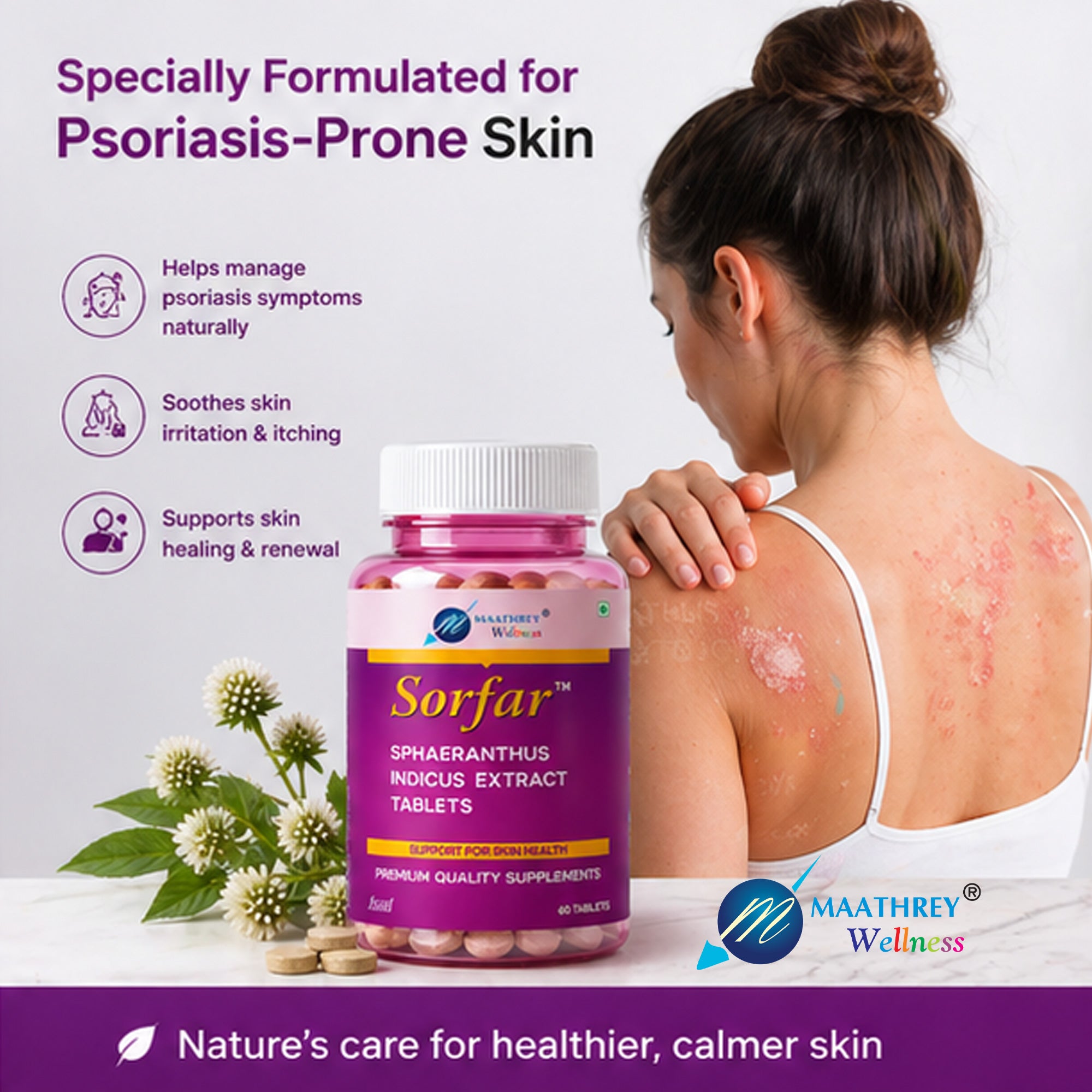 Sorfar Sphaeranthus Indicus Tablets – For Skin Health Support