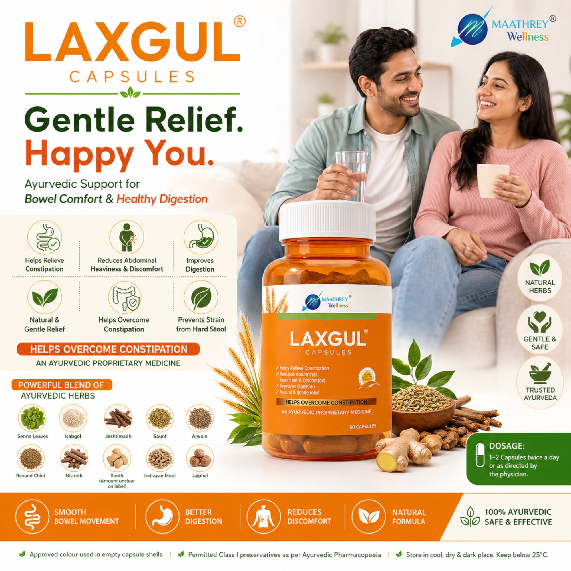 LAXGUL Capsules – Herbal Support for Constipation & Digestion