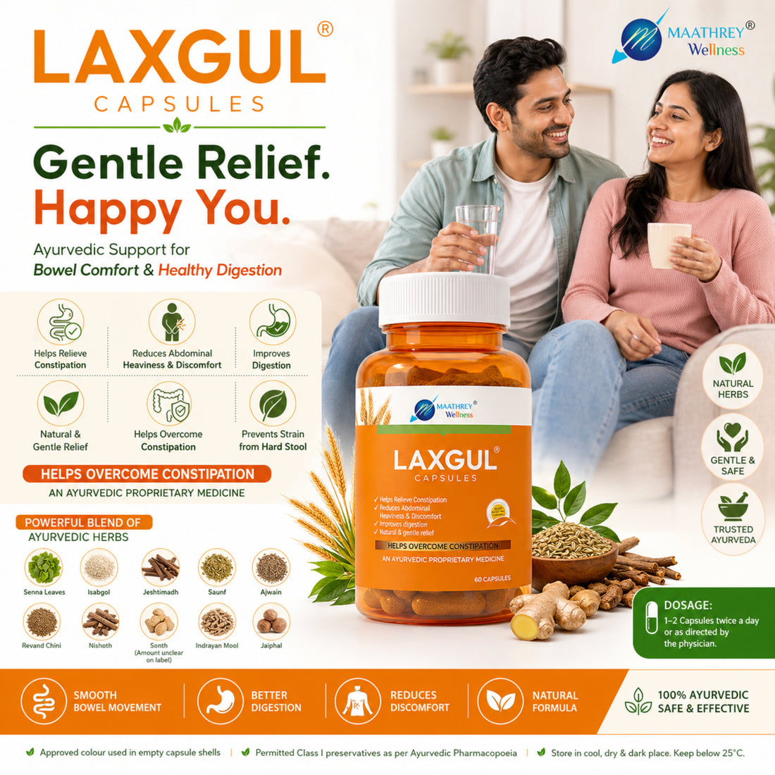LAXGUL Capsules – Herbal Support for Constipation & Digestion