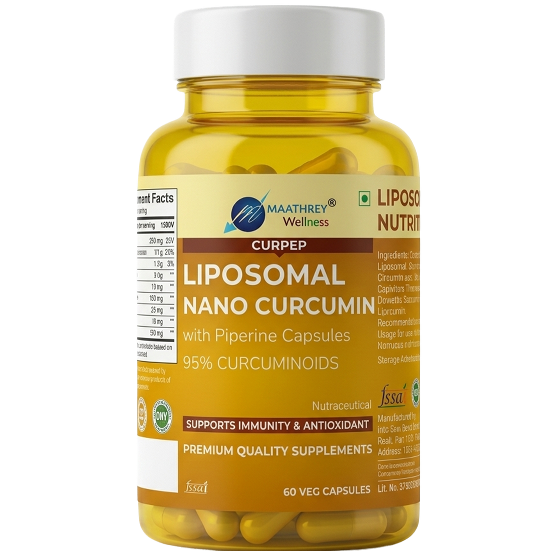 Curpep Liposomal Nano Curcumin Capsules – For Immunity & Antioxidant Support