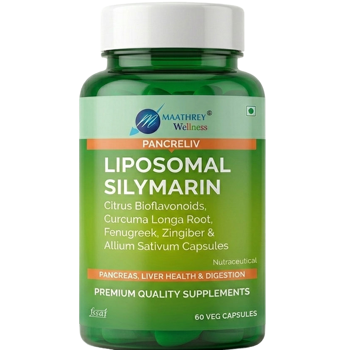 Pancreliv Liposomal Silymarin Capsules – For Liver Health & Digestion