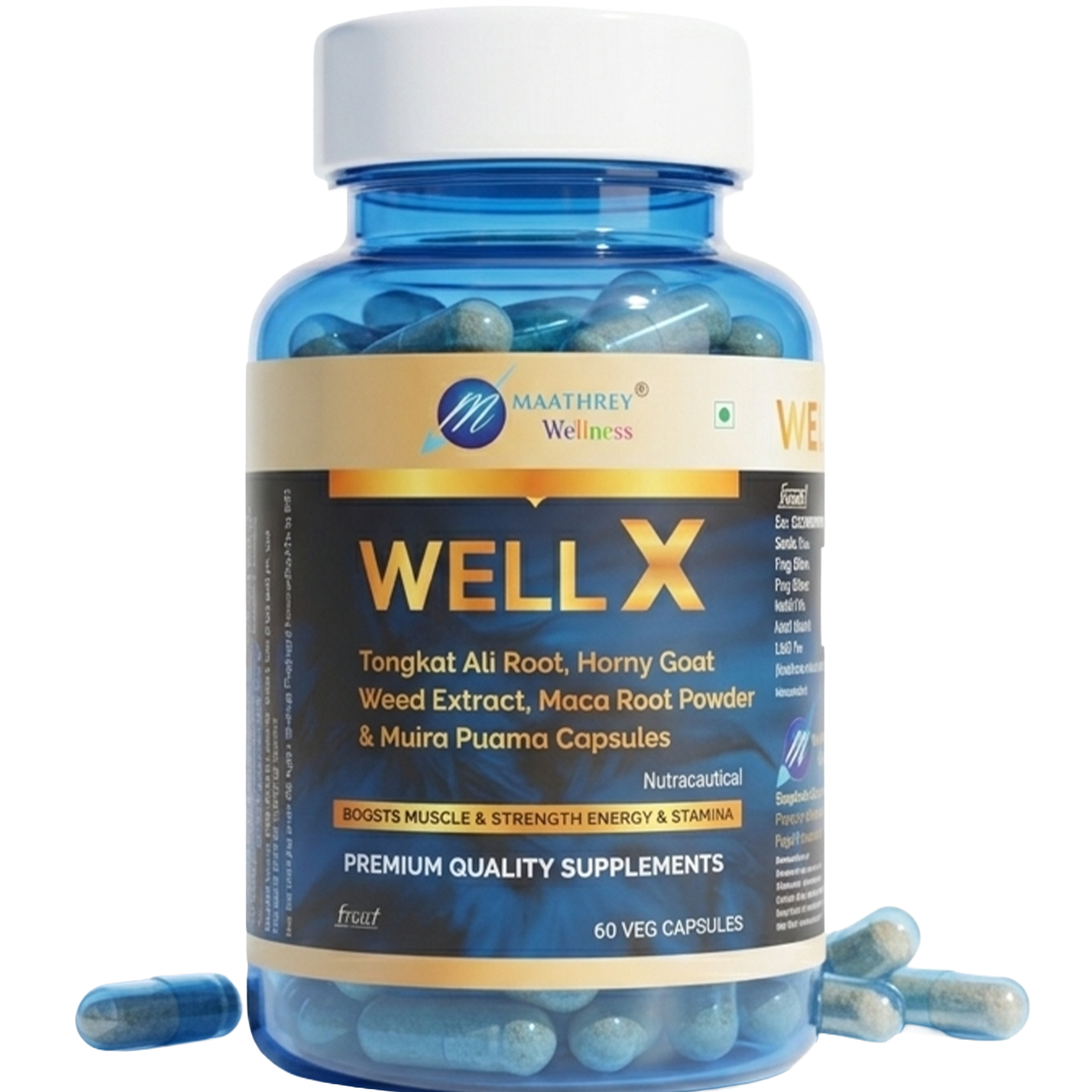 WELL X Herbal Vitality Capsules – For Energy, Stamina & Vitality