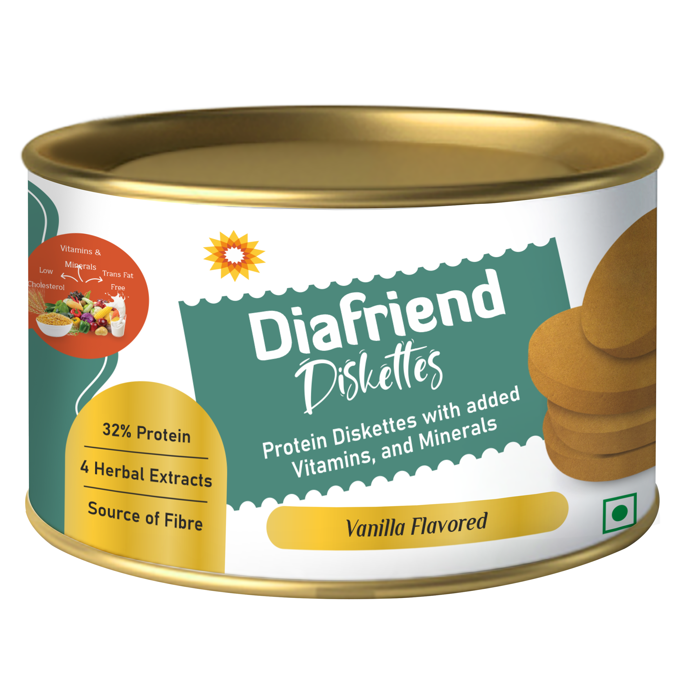 Diafriend Protein Diskettes – High Protein Snack with Vitamins