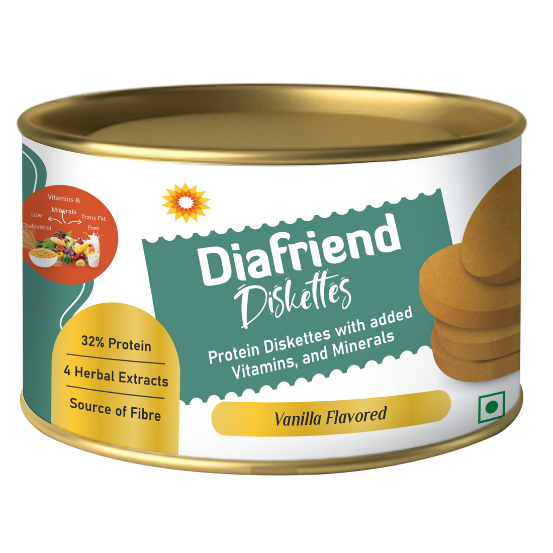 Diafriend Protein Diskettes – High Protein Snack with Vitamins